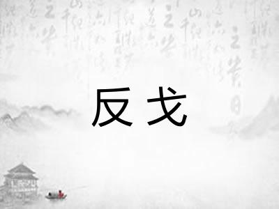 反戈 反戈