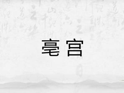 亳宫