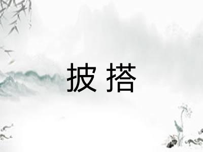 披搭