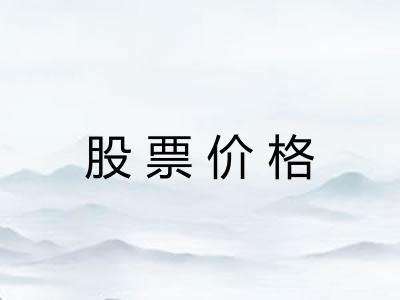 股票价格 股票价格