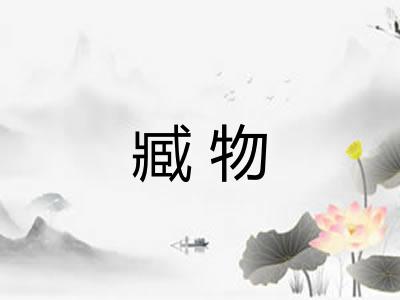臧物