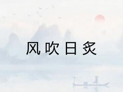 风吹日炙 风吹日炙