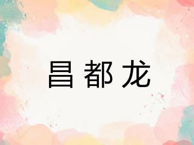 昌都龙