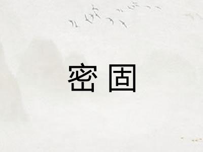 密固