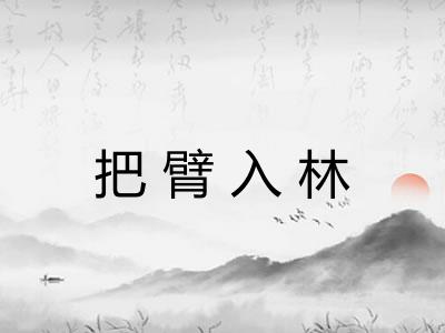 把臂入林 把臂入林