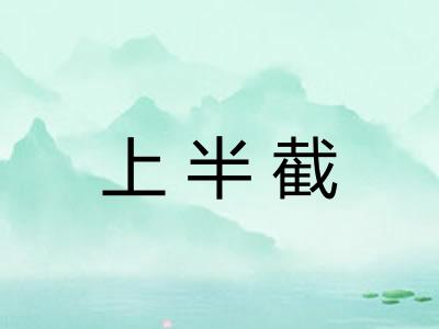 上半截