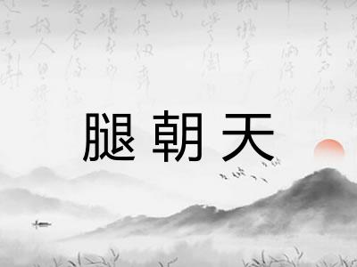 腿朝天