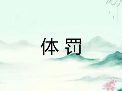 体罚 体罚
