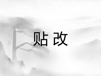 贴改