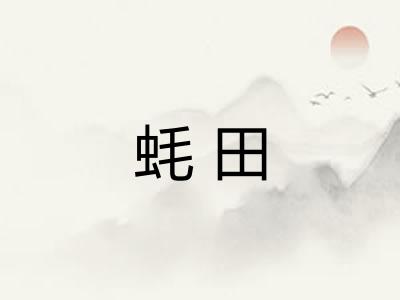蚝田