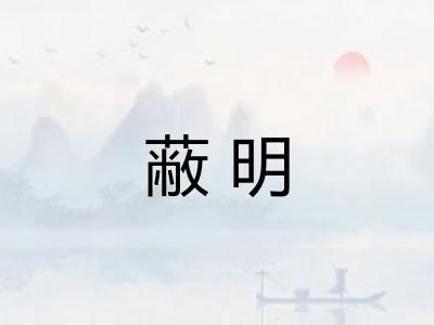 蔽明