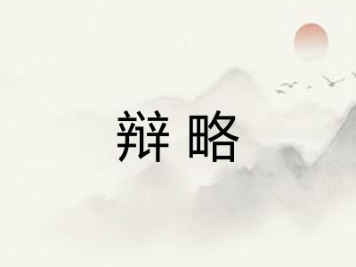 辩略
