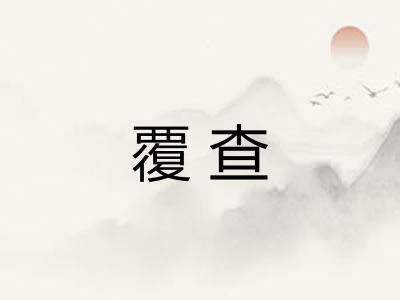 覆查