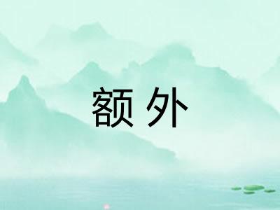 额外 额外