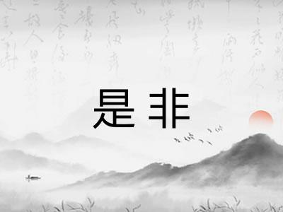 是非 是非