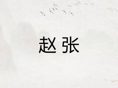 赵张 赵张