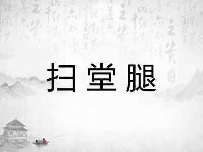 扫堂腿 扫堂腿