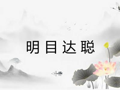 明目达聪