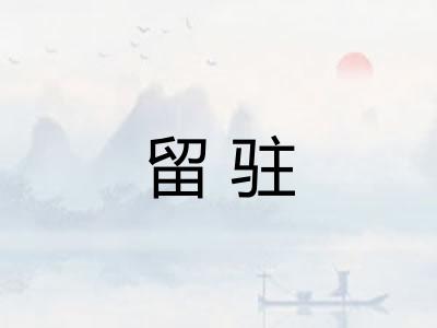 留驻