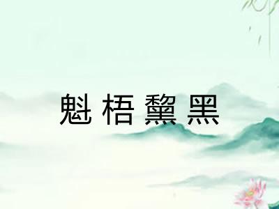 魁梧黧黑