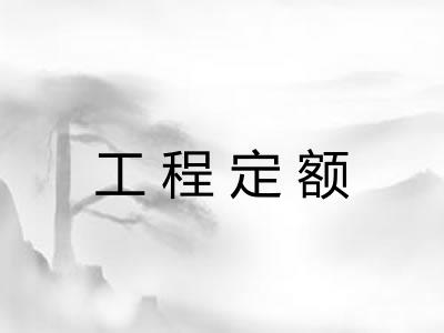 工程定额 工程定额