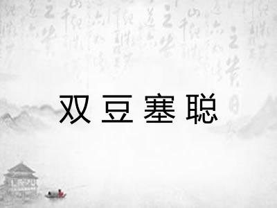 双豆塞聪