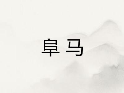 阜马
