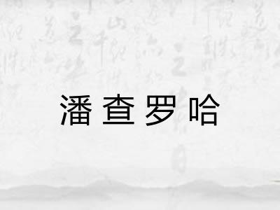 潘查罗哈