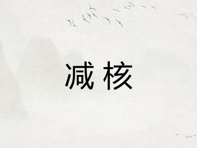 减核