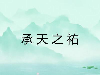 承天之祐 承天之祐